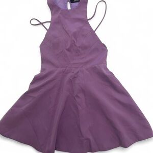 Lulu's Purple Halter Mini Sundress